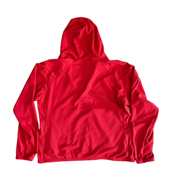 Nike Women's Red Vintage 1/4 Zip Long Sleeve DRI-FIT Pullover Activewear Hoodie - Picture 6 of 7